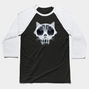 Skeleton of a cat in x-rays. Baseball T-Shirt